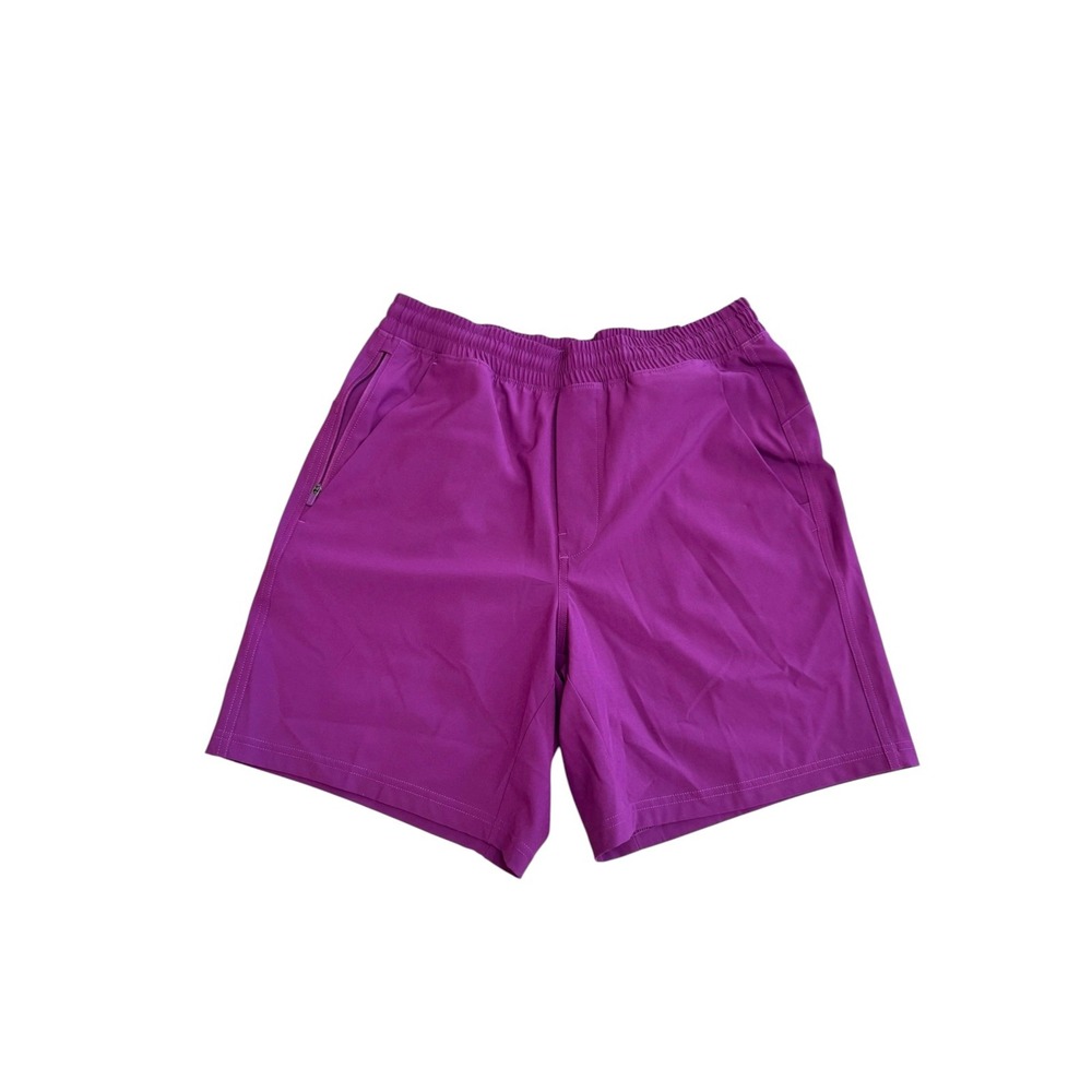 VRST Mens All-In‎ Unlined Shorts Black Cherry Purple Size Small Relaxed Fit 7in